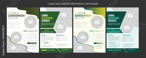 social media flyer template enhances your garden services' online presence. It is perfect for promoting landscaping, lawn care, and outdoor design services across various platforms.lawn care flyer
