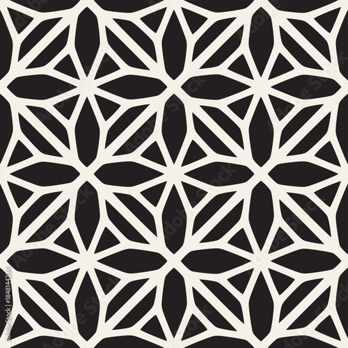 Vector seamless pattern. Modern stylish abstract texture. Repeating geometric tiles from striped elements