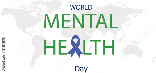 world mental health day good for world mental health day celebration. flat design 0th october world mental
health day poster with human brain design 