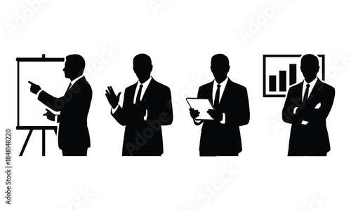 Business People in Networking and Communication Poses
