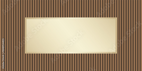 Decorative rail panels and a mirror in the center. Decor and interior.
