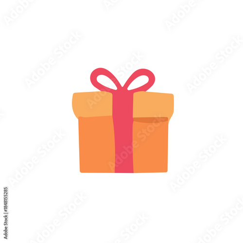 Gift icon logo flat vector design
