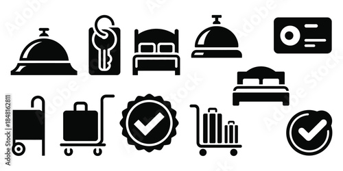 Set of kitchen and restaurant icons vector