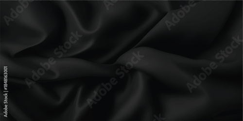 Modern Luxury Abstract Background with Wavy Cloth Folds, Liquid Motion and Grunge Silk Texture in Satin Velvet Style