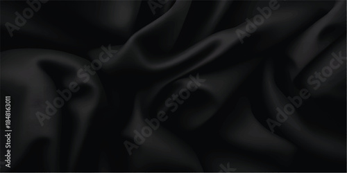 Modern Luxury Abstract Background with Wavy Cloth Folds, Liquid Motion and Grunge Silk Texture in Satin Velvet Style