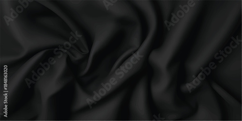 Premium Abstract Satin Fabric Wave Texture with Flowing Cloth Folds, Soft Grunge Finish and Luxurious Material Feel for Elegant Backgrounds