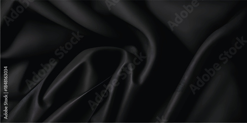 Premium Abstract Satin Fabric Wave Texture with Flowing Cloth Folds, Soft Grunge Finish and Luxurious Material Feel for Elegant Backgrounds