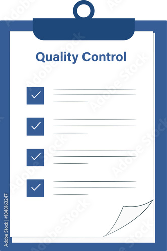 Quality control check list clipboard business informarion checkmark 