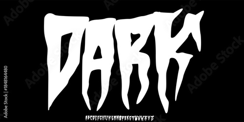 Distressed Grunge Font. Horror Comic Font. Cartoon Graffiti Playful Font. Display Font. Creative Hand Drawn Alphabet. Street Art Fashion Designs Typography modern vector illustration