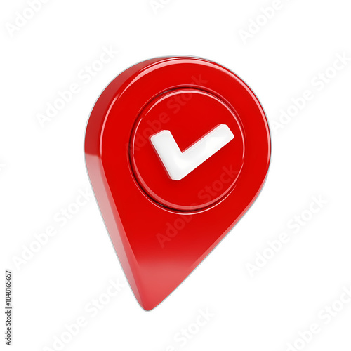 Location Confirmed 3D Pin