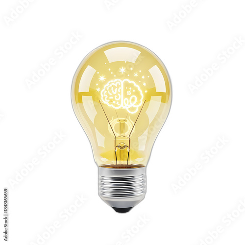 Innovation Concept: 3D Light Bulb Idea
