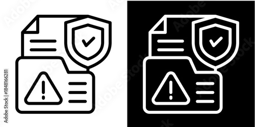 Document-Shield Iconset White Style Colection