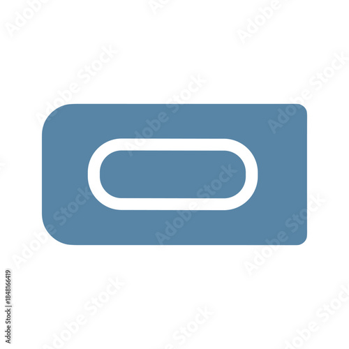 Blue paper clip Vector