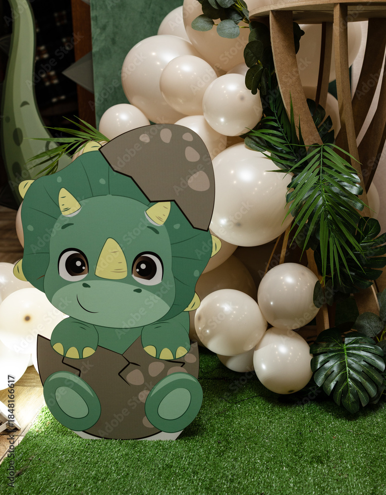 Fototapeta premium Dinosaurs children's party