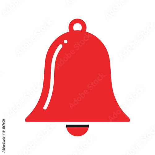 Red bell icon Vector