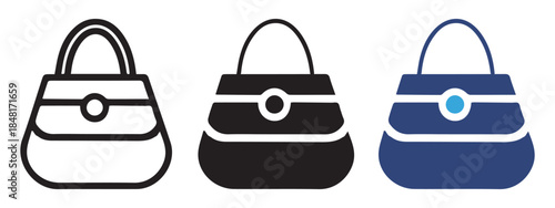 Handbag Icon Vector Illustration for Fashion, Accessories, and Lifestyle Design