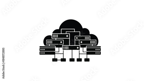 cloud computing concept illustration design