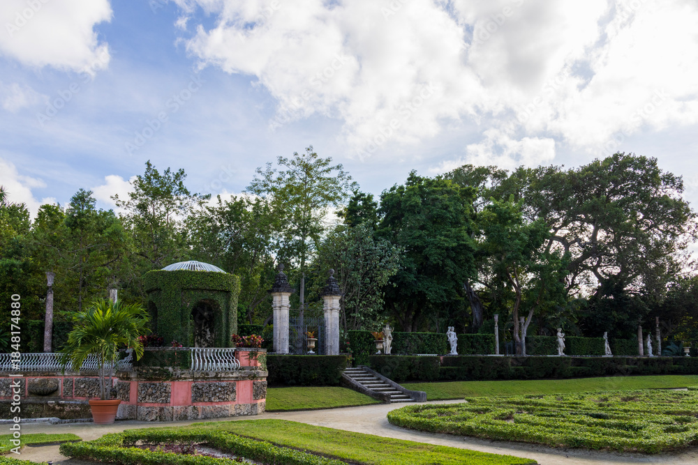 Fototapeta premium The Vizcaya Museum and Gardens in Miami Florida USA