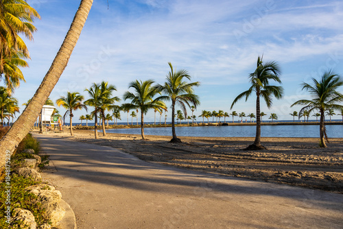 Matheson Hammock Park at sunset in Coral Gables Florida USA