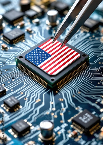 US produced computer chip, ensuring independence from importing microprocessors