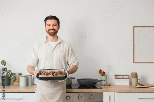 Smiling Man Holding Freshly...