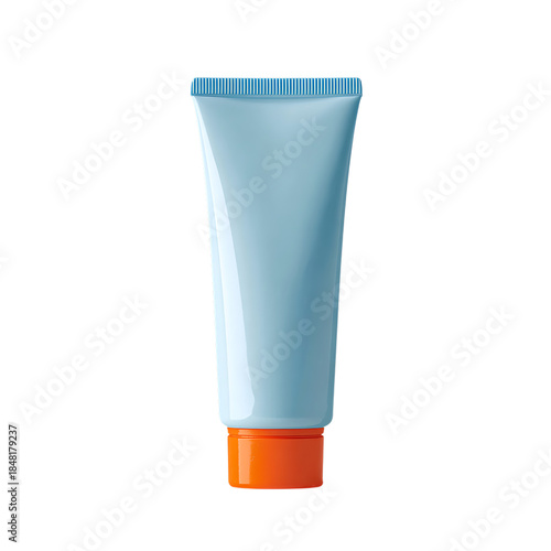 Cosmetic cream tube isolated on transparent background