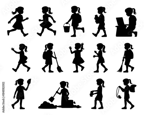 Children engaging in various activities

