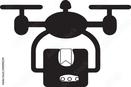 Drone delivering package