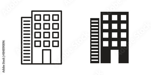 Enterprise icon for website, thin line icons. vector logo design