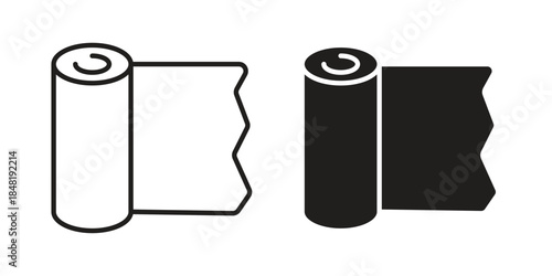 Gauze icon for website, thin line icons. vector logo design