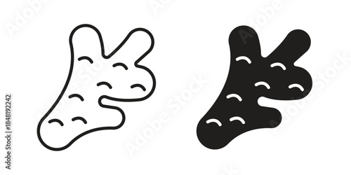 Ginger icon for website, thin line icons. vector logo design