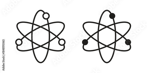 Fusion icon for website, thin line icons. vector logo design