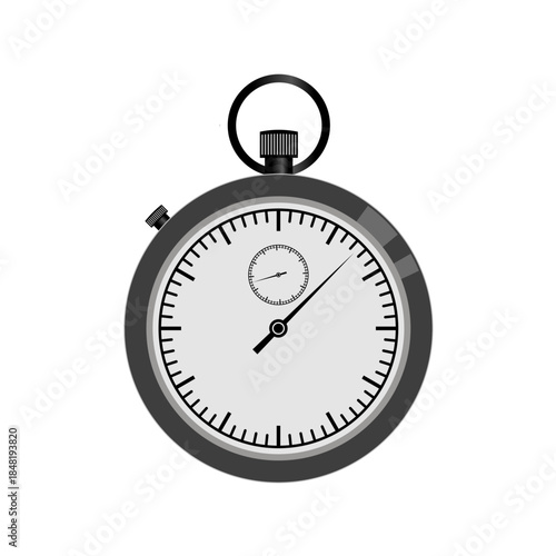 classic sports stopwatch - vector illustration