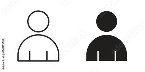 Individual icon for website, thin line icons. vector logo design