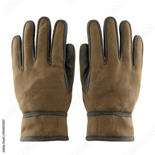 Gloves Display a Worn and Dirty Look, Suitable for Outdoor Tasks Such as Gard...