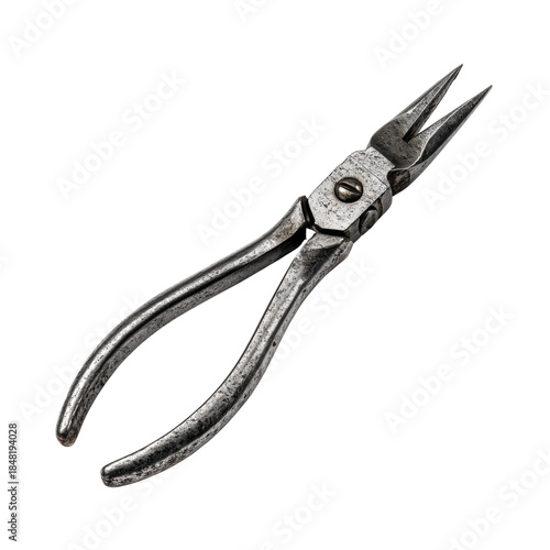 Plier Tool on White Background for Crafts, Repairs, and Metalwork Activities
