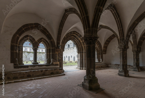 Intenal view of the cistercian monastery Arnsburg.