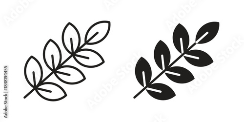 Lavender icon for website, thin line icons. vector logo design
