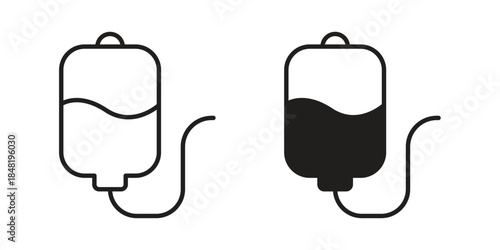 Perfusion icon for website, thin line icons. vector logo design