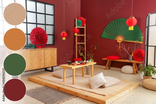 Interior of traditional Chi...