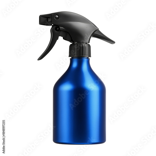Blue Spray Bottle Used for Cleaning Tasks in Home or Workshop Settings