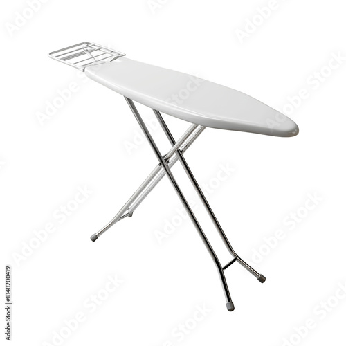 Ironing Board in a Clean Room Ready for Use on a Sunny Afternoon