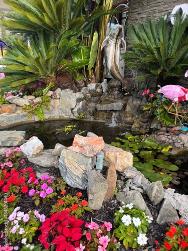 flower bed in the garden