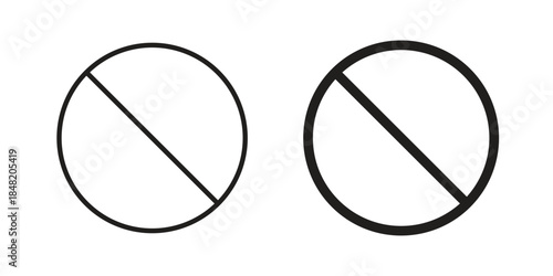 Blocked icons. Minimal logo design element, vector illustration.