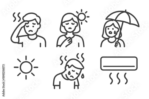 Heat and Cold Weather Icons