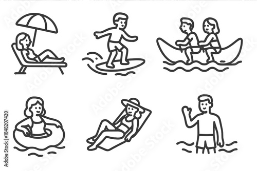 Summer Vacation Icon Set