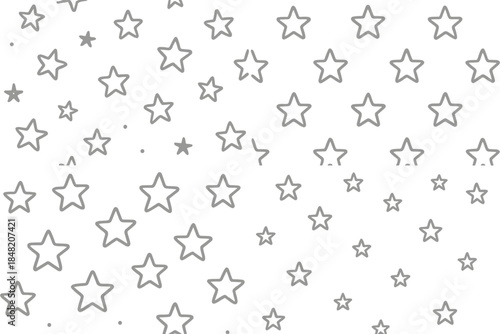 Gray background with white neon stars