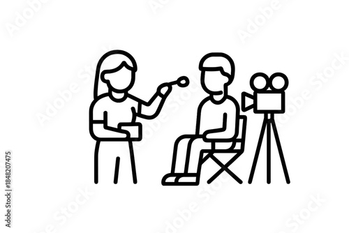 Interview with a camera