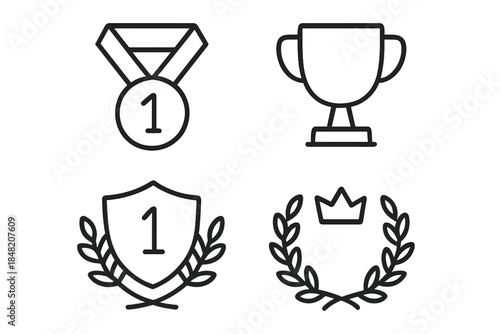 Collection of Award and Victory Icons