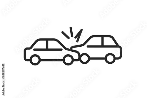 Car accident icon
